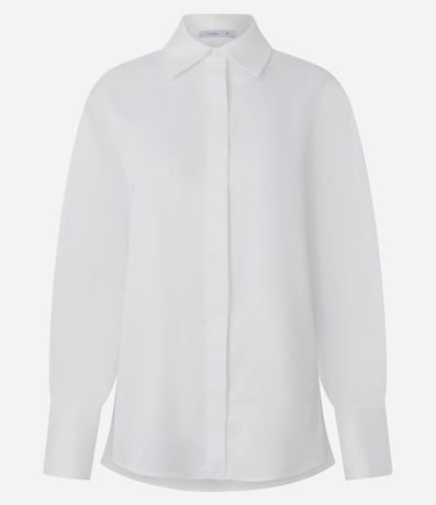 Camisa Satinada con Puños Largos 5