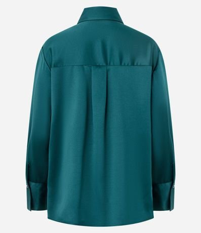 Camisa Satinada con Puños Largos 6