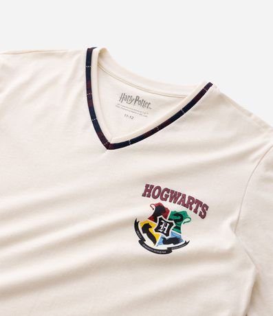 Pijama Infantil Harry Potter con Estampado Hogwarts y Pantalón de cuadros – Talle 7 a 16 años 5