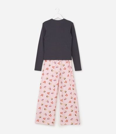 Pijama Infantil en Rib K-pop Demon Hunters - Talle 5 a 14 años 2