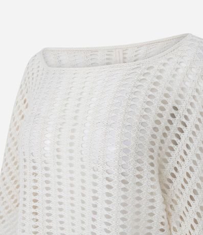 Salida de Playa Blusa en Punto con Manga Amplia 5