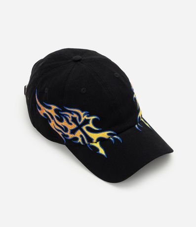 Gorra Algodón con Bordado de Fuego y Cruz en el Lateral 2