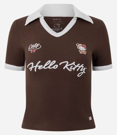 Blusa Polo en Piquet con Hello Kitty Estampada 5