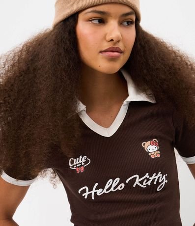 Blusa Polo en Piquet con Hello Kitty Estampada 3