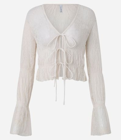 Blusa Peplum con Lazo en Lacitos 6