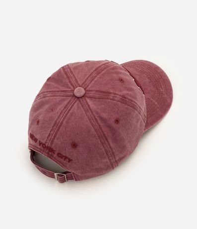 Gorra en Algodón Desteñido con Bordado New York 2