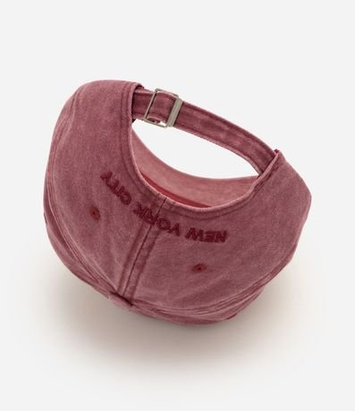 Gorra en Algodón Desteñido con Bordado New York 3