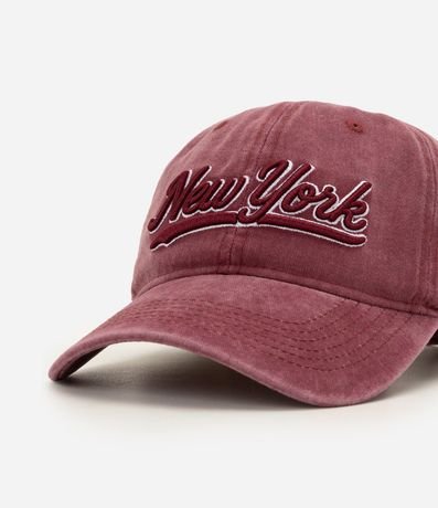 Gorra en Algodón Desteñido con Bordado New York 4