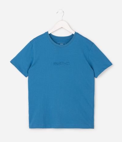 Remera Infantil en Algodón con Lettering Embossed – Talle 5 a 14 años 2