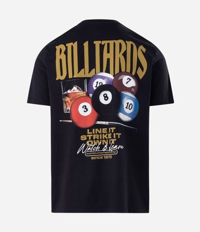 Remera Regular en Algodón con Estampado Billiards 2