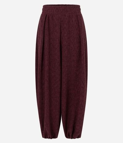 Pantalón Aladim Texturizada con Cintura Elástica 5