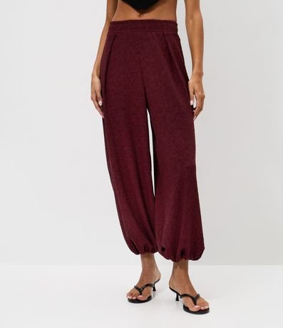 Pantalón Aladim Texturizada con Cintura Elástica 2