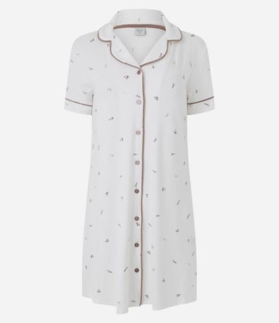 Camisón Americana en Viscolycra con Estampa Floral 4