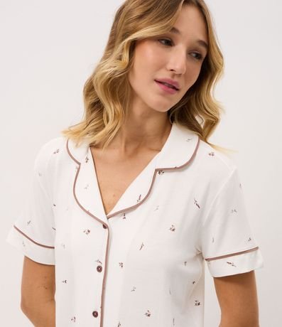 Camisón Americana en Viscolycra con Estampa Floral 2