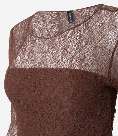 Blusa Manga larga Texturizada con Manga Evasê y Transparencia 2
