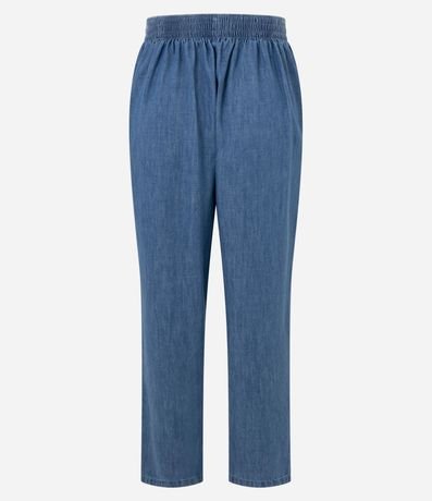 Pantalón Carrot Cintura Alta en Jeans con Amarre 2