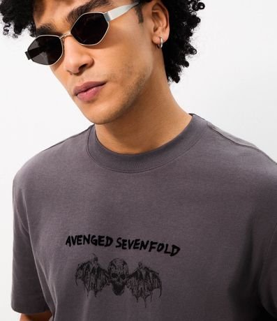Remera Comfort en Algodón con Estampado Avenged Sevenfold 3