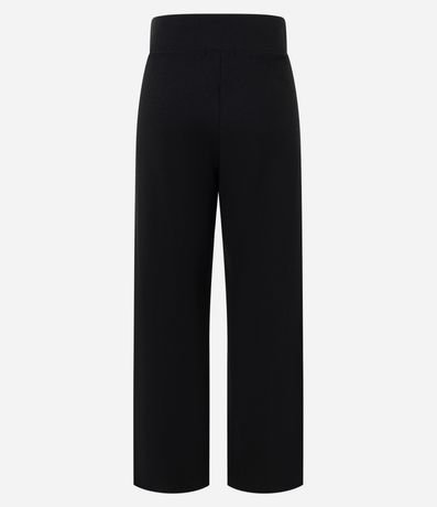 Pantalón Recto en Anarruga con Cintura Elástica y Bolsillos Laterales 3