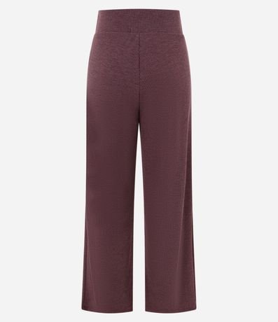 Pantalón Recto en Anarruga con Cintura Elástica y Bolsillos Laterales 3