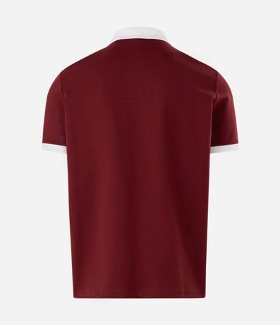Polo Manga Corta Algodón Escudo Texturizado 2