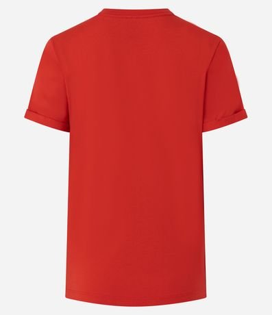 Remera en Media Malla con Manga Corta Doblada 4