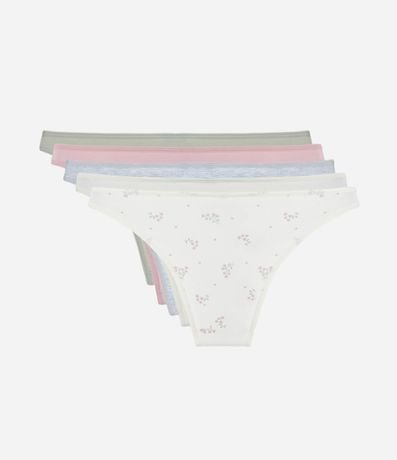 Kit 05 Bombachas Bikini en Algodón 2