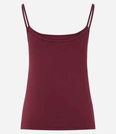 Blusa Musculosa Básica en Poliamida con Breteles Finos 2