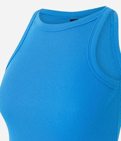 Blusa Musculosa Acanalada en Rib de Algodón 3