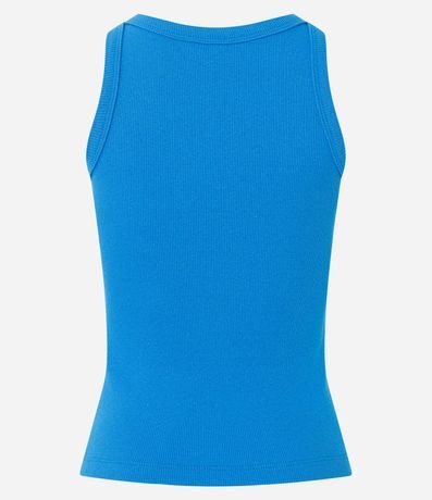 Blusa Musculosa Acanalada en Rib de Algodón 4
