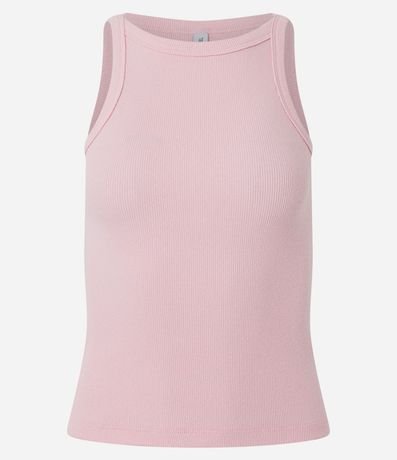 Blusa Musculosa Acanalada en Rib de Algodón 2