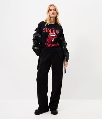 Remera Baby Look con Estampado Rolling Stones 2