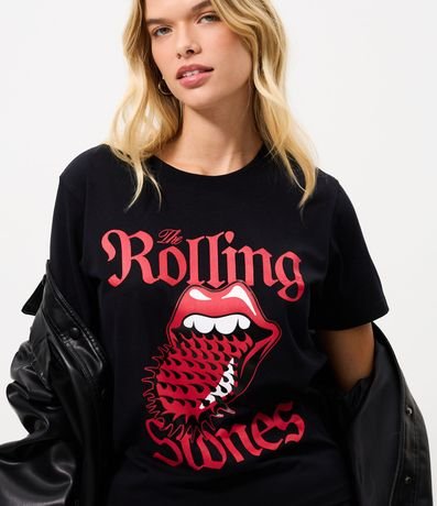Remera Baby Look con Estampado Rolling Stones 3