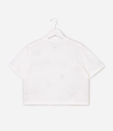 Remera Cropped Relaxed en Algodón con Estampado Doodle - Talle 5 a 16 años 3