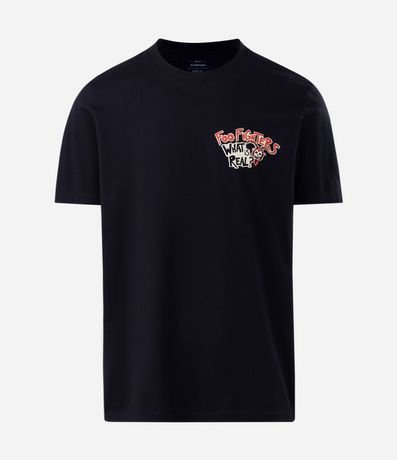 Remera Comfort en Algodón con Estampa de Foo Fighters 5