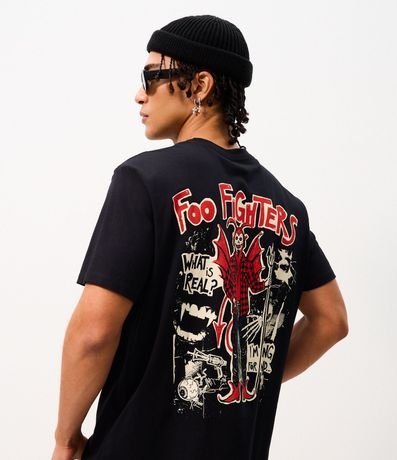 Remera Comfort en Algodón con Estampa de Foo Fighters 1