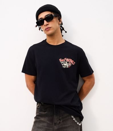 Remera Comfort en Algodón con Estampa de Foo Fighters 4