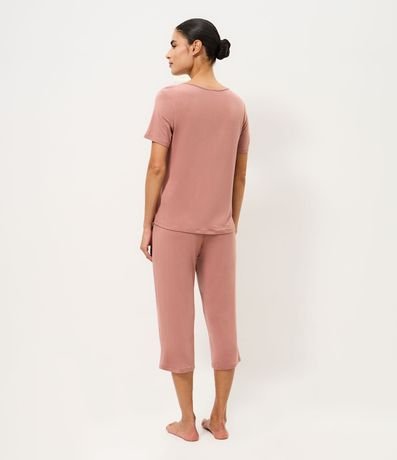 Pijama Largo en Viscolycra con Detalle en Encaje 4