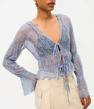 Blusa Peplum con Lazo en Lacitos 3