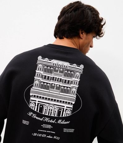 Algodón Boxy en Algodón con Estampado Hotel