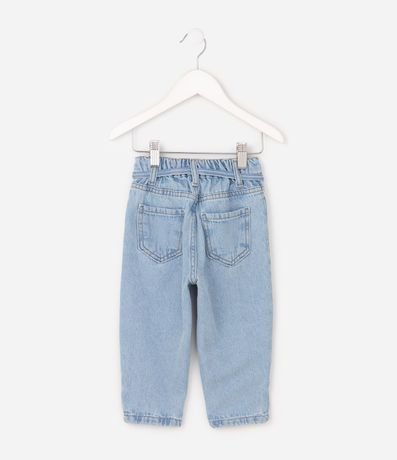 Pantalón de Jean Mom con Lazo Infantil - Talle 1 a 6 años 3