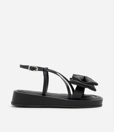 Sandalia Flatform Infantil con Moña - Talle 29 al 35 2