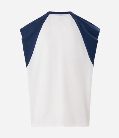 Musculosa Boxy en Algodón Raglán con Lettering Fuerza 2