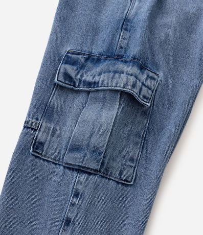 Pantalón Infantil Jogger en Jeans con Bolsillo Cargo – Talle 7 a 16 años 4