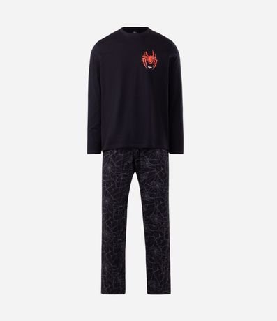 Pijama Largo en Algodón con Estampa de Miles Morales 6