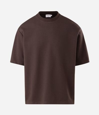 Remera Boxy en Suedine con Bordado en la Espalda