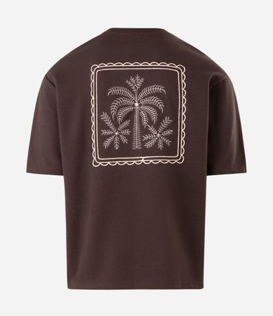 Remera Boxy en Suedine con Bordado en la Espalda 2