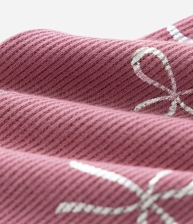 Pantalón Legging en Rib con Estampa de Lacitos - Talle 1 a 6 años 3
