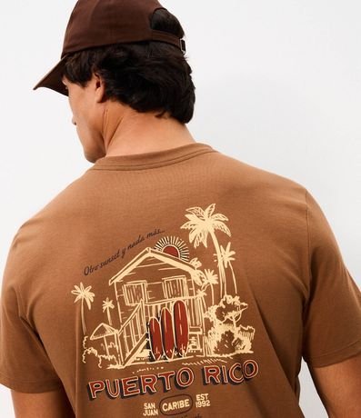 Remera Comfort en Algodón con Estampa de Puerto Rico