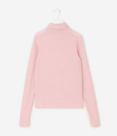 Blusa Infantil Acanalada en Algodón con Cuello Alto - Talle 5 a 16 años 2