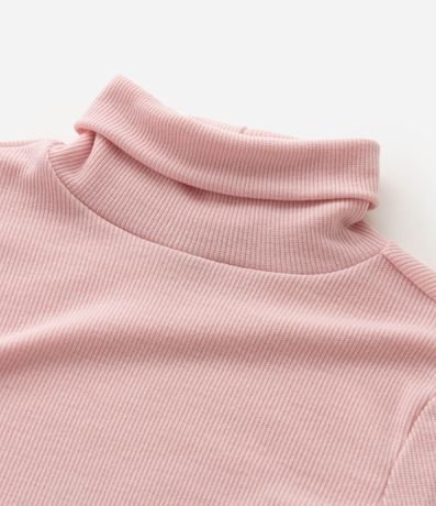 Blusa Infantil Acanalada en Algodón con Cuello Alto - Talle 5 a 16 años 4